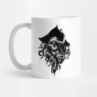Pirate Skull transparent Mug